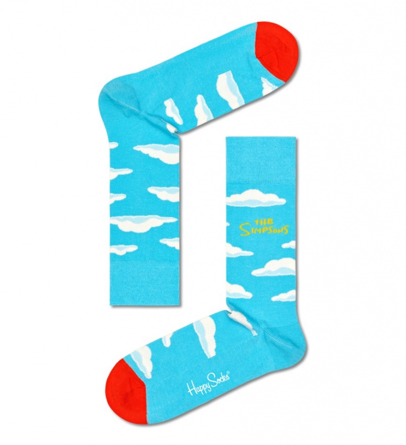 Happy Socks The Simpsons 4-Pack Gift Set Unisex Hellblau | Schweiz 52340IJGW