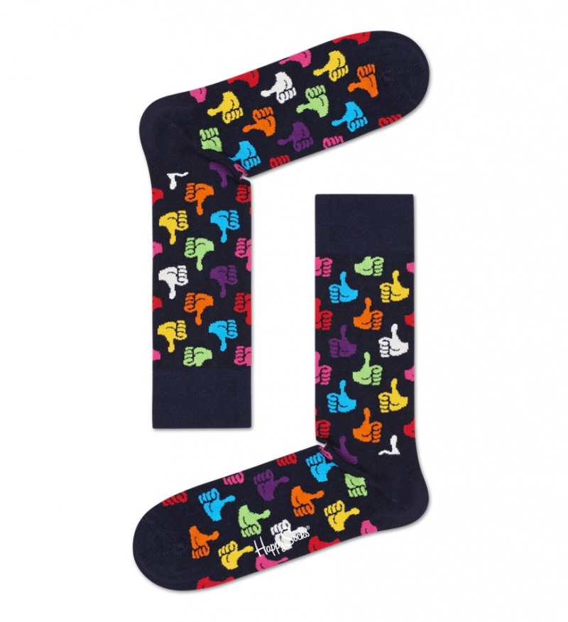 Happy Socks Thumbs Up Socken Unisex Navy | Schweiz 43609QACH