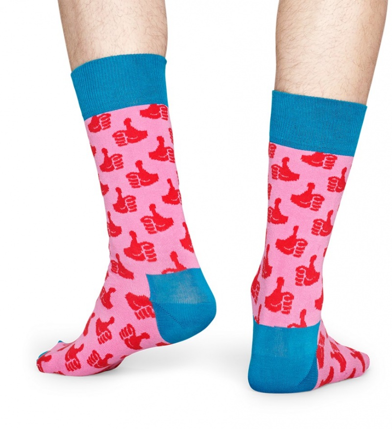 Happy Socks Thumbs Up Socken Unisex Rosa | Schweiz 95734YXJG