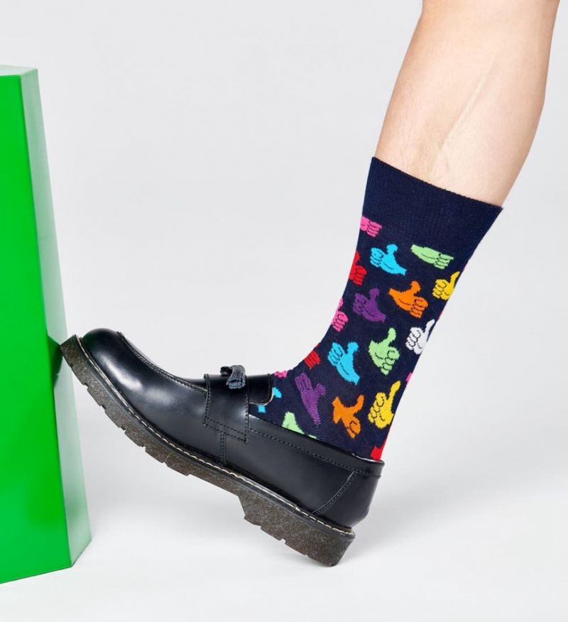 Happy Socks Thumbs Up Socken Unisex Schwarz | Schweiz 19078YGXZ