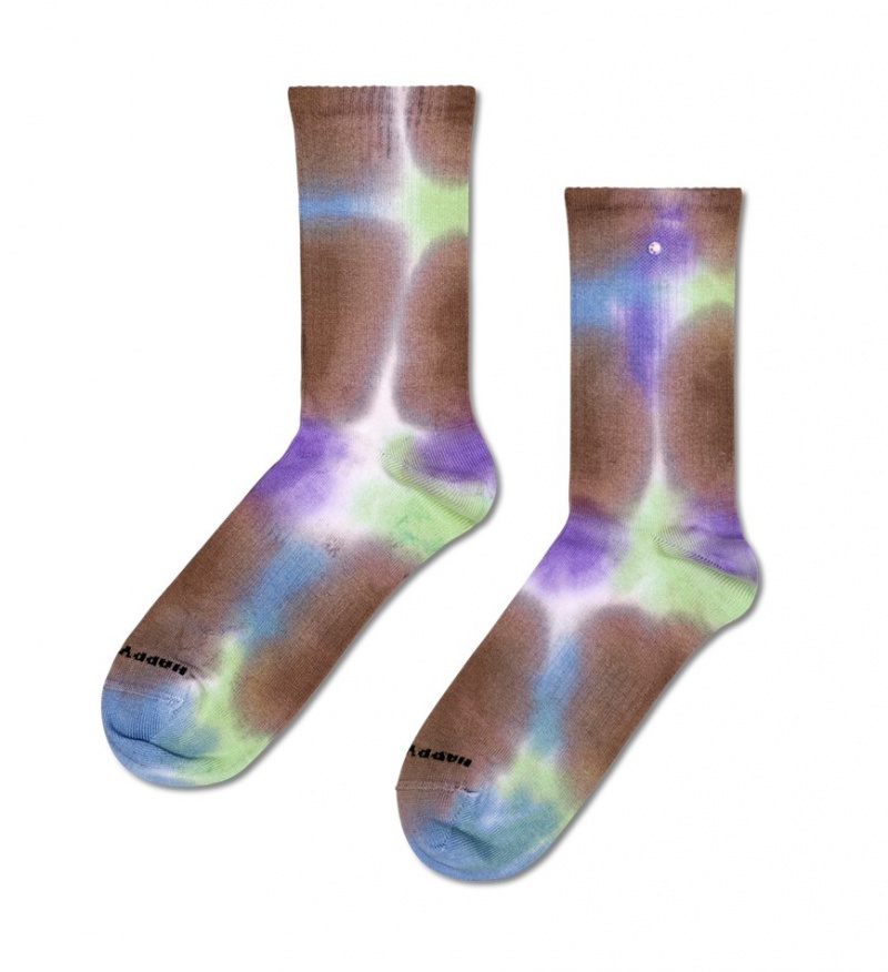 Happy Socks Tie-dye Rhinestone Sneaker Socken Unisex Weiß | Schweiz 67391LSGB