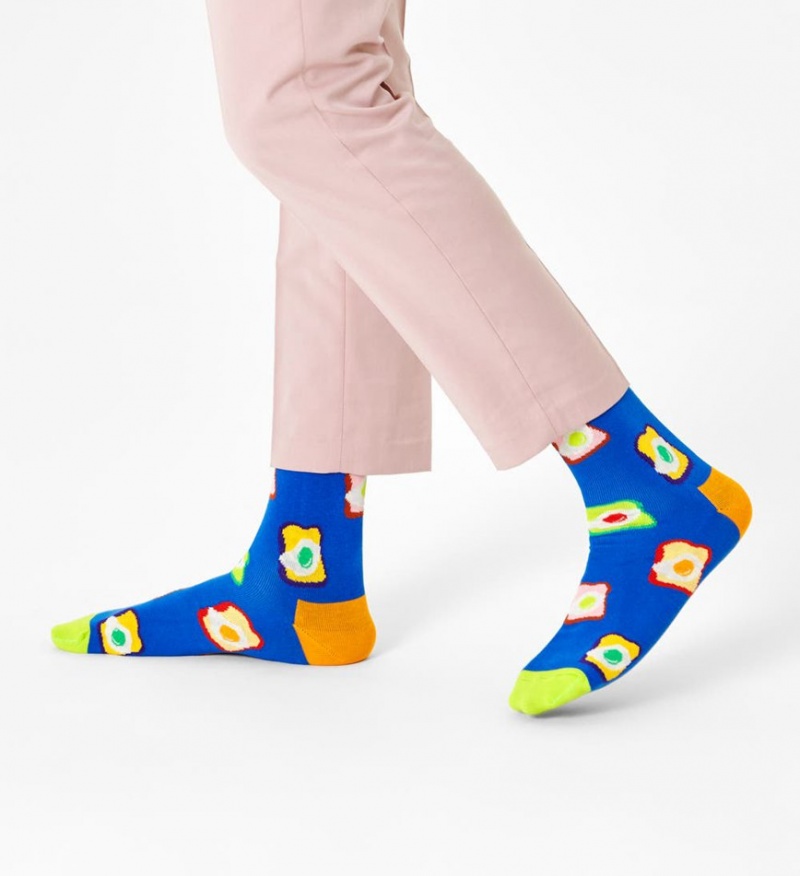 Happy Socks Toast Socken Unisex Blau | Schweiz 23970RKZP