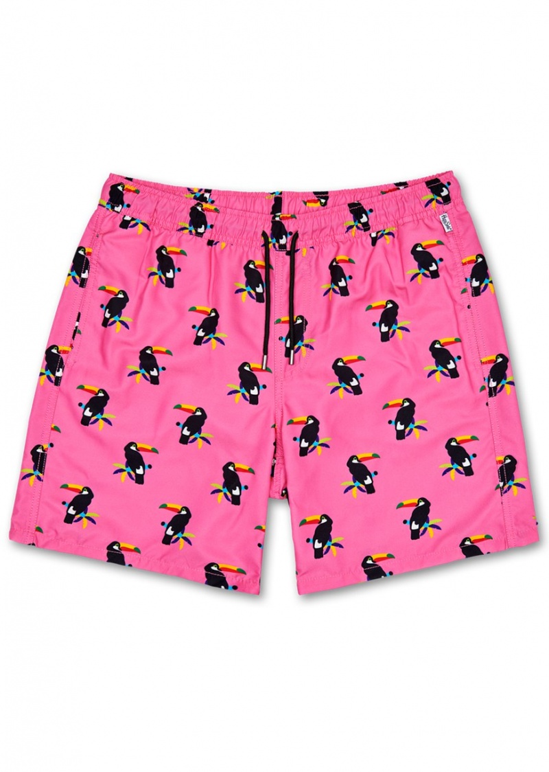 Happy Socks Toucan Long Badehose Herren Rosa | Schweiz 71835VLRZ