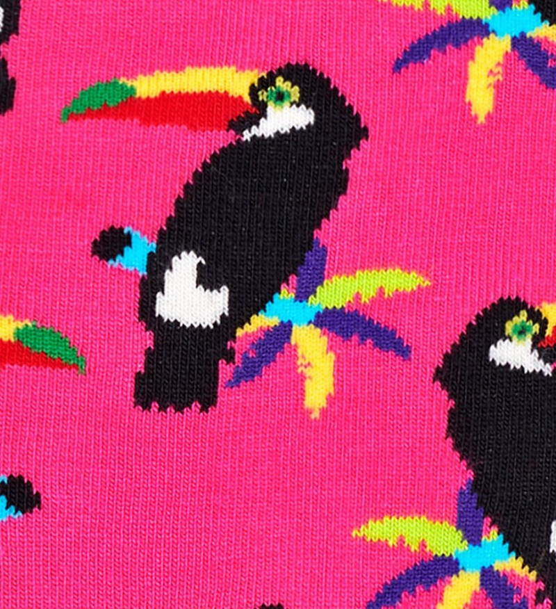 Happy Socks Toucan Socken Unisex Dunkelrosa | Schweiz 18350JOXW