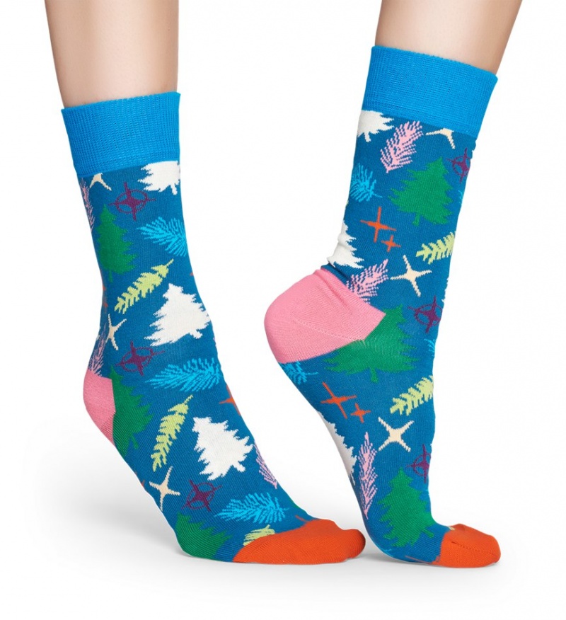 Happy Socks Tree Socken Unisex Blau | Schweiz 94617AQJO