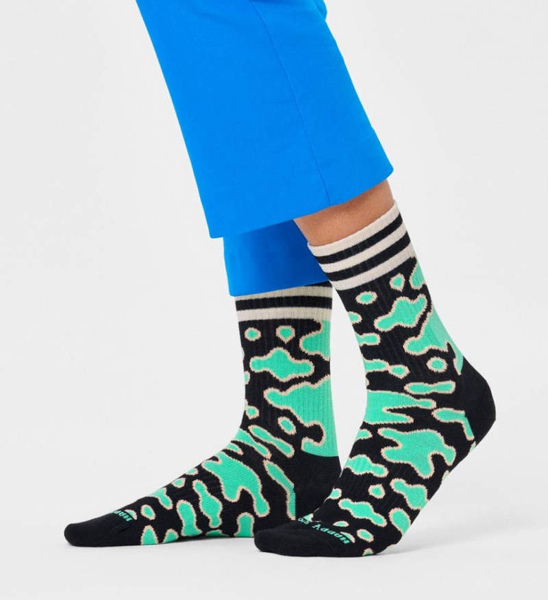 Happy Socks Trippy Bark 3/4 Crew Socken Unisex Mehrfarbig | Schweiz 15479VMGJ