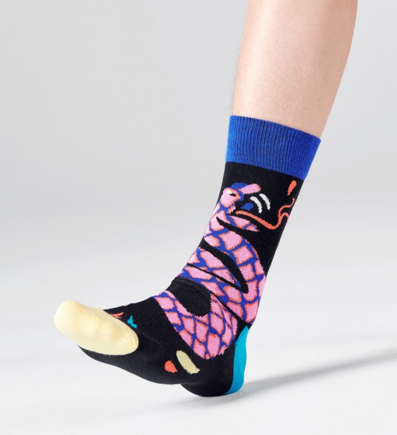 Happy Socks Tropical Snake Socken Unisex Schwarz | Schweiz 31726NLJM