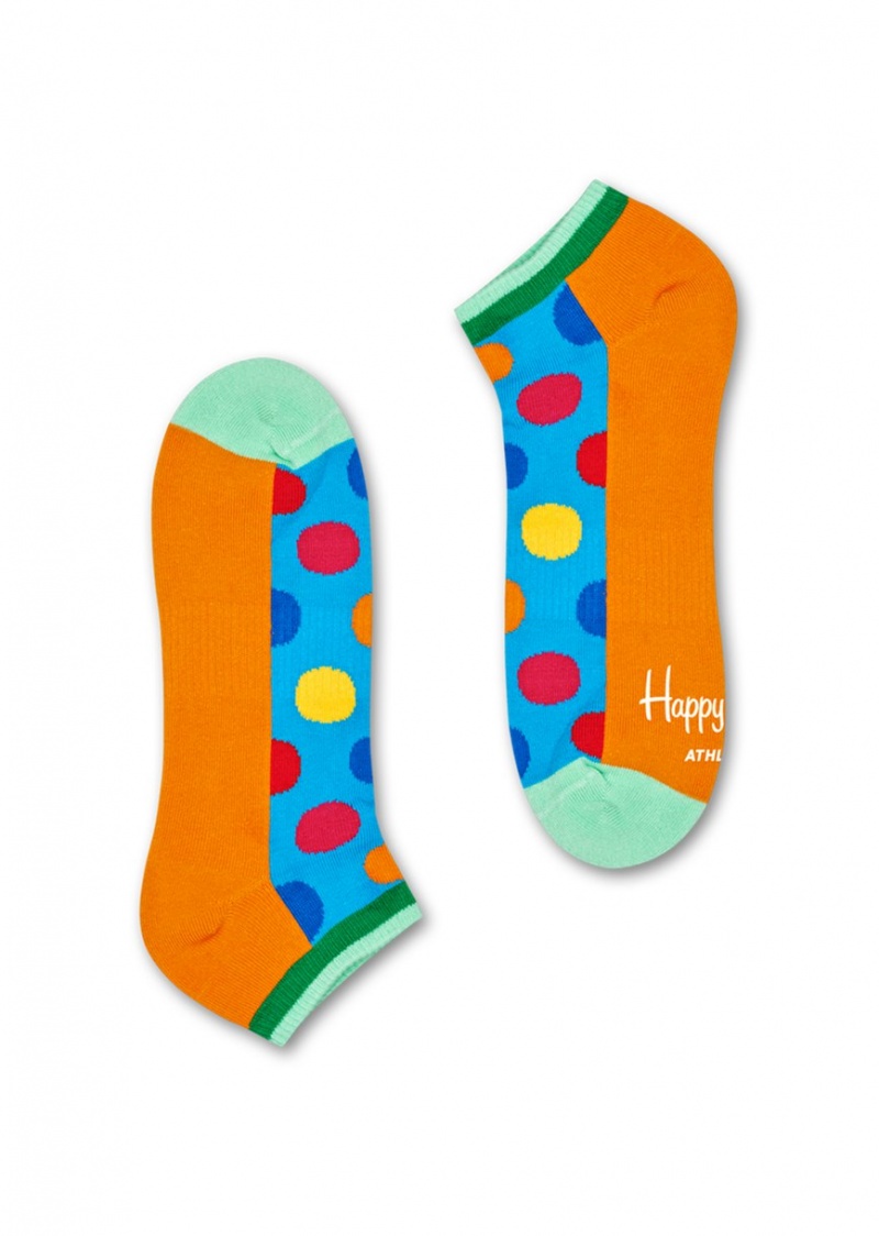 Happy Socks Turn Big Dot Low Socken Unisex Orange Blau | Schweiz 28350OACV