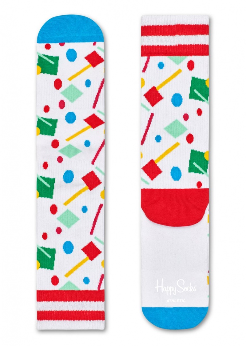 Happy Socks Turn Confetti Socken Unisex Weiß | Schweiz 27360XPKE