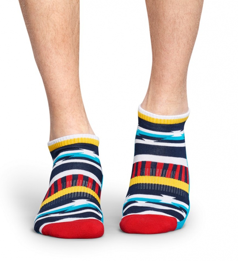 Happy Socks Turn Inca Stripe Low Socken Unisex Blau | Schweiz 90814FTJP