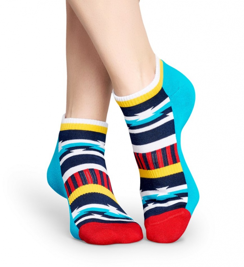 Happy Socks Turn Inca Stripe Low Socken Unisex Blau | Schweiz 90814FTJP