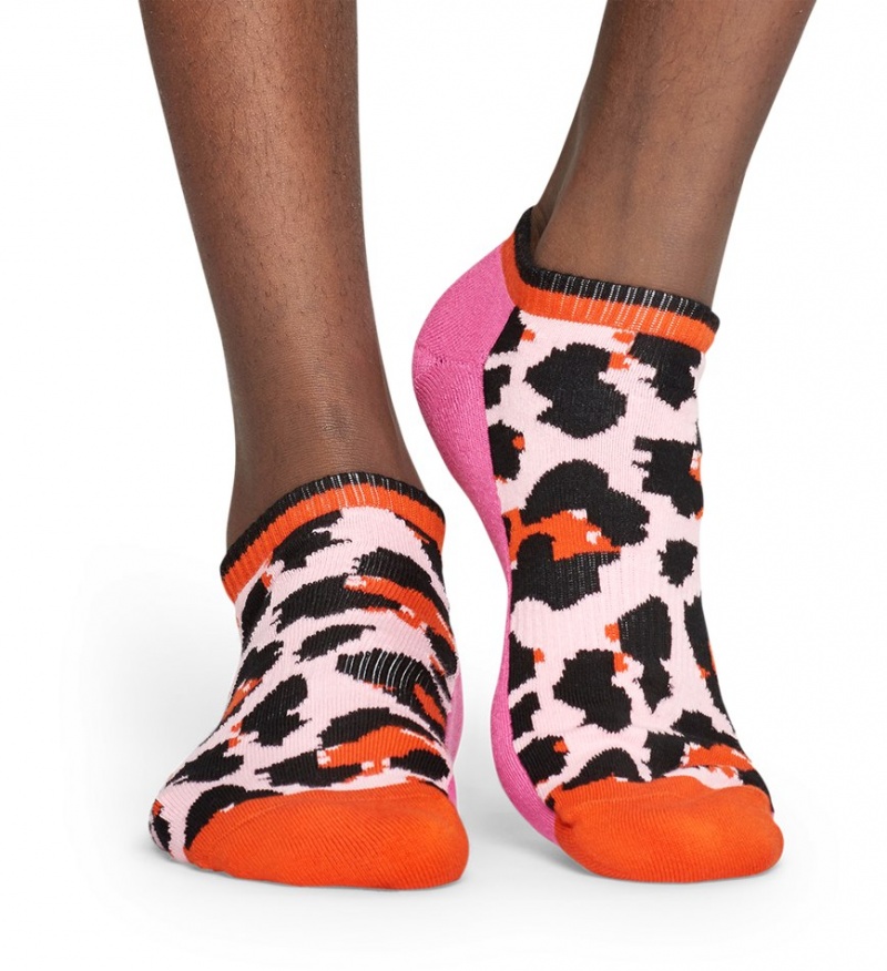 Happy Socks Turn Leopard Low Socken Unisex Rosa Leopard | Schweiz 76294RGKE