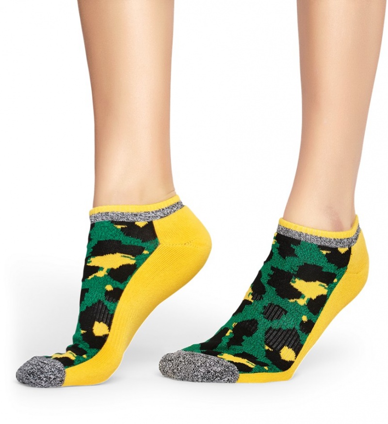 Happy Socks Turn Leopard Low Socken Unisex Gelb Leopard | Schweiz 40258FKTV