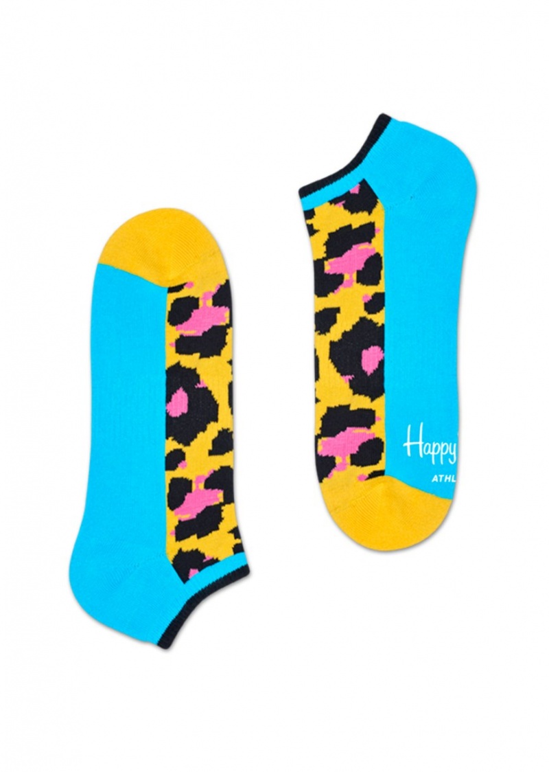 Happy Socks Turn Leopard Low Socken Unisex Gelb Leopard | Schweiz 60457TGYI