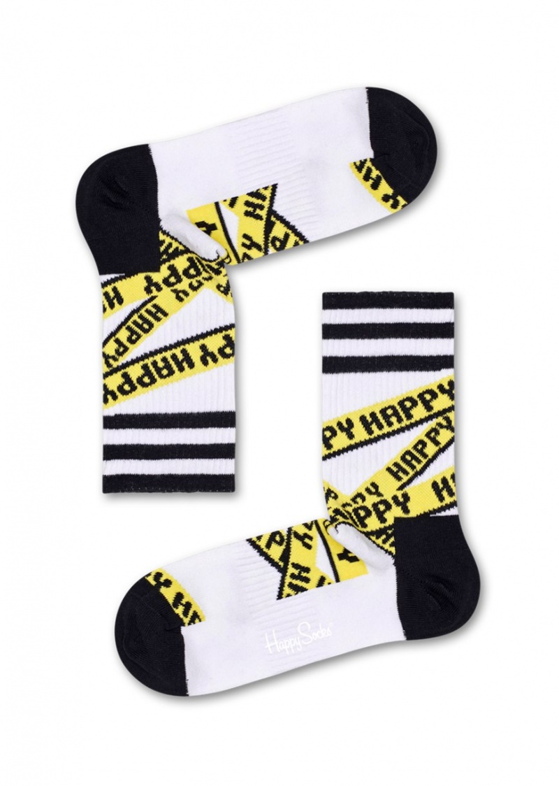 Happy Socks Turn Ribbon Mid High Socken Unisex Weiß | Schweiz 41352WXKT