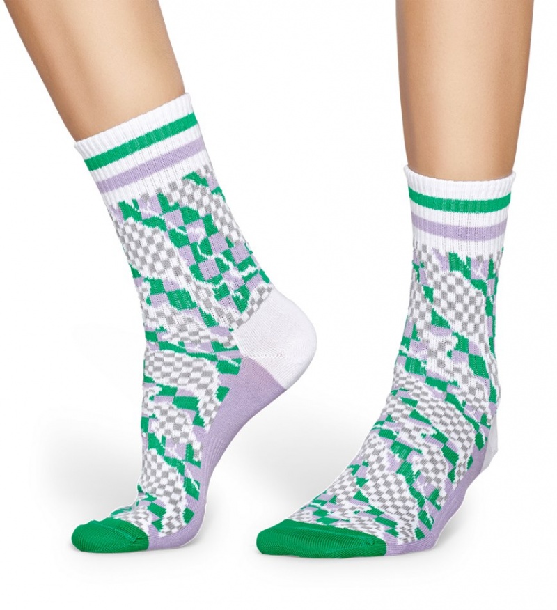 Happy Socks Turn Workspace Mid High Socken Unisex Lila Lavendel | Schweiz 80325VPIX