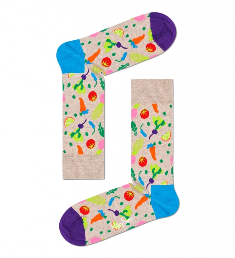 Happy Socks Veggie Socken Unisex Beige | Schweiz 34970NDPZ