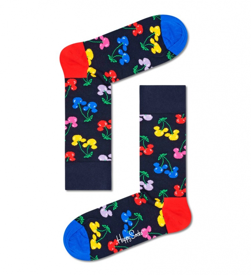 Happy Socks Very Cherry Mickey Socken Unisex Navy | Schweiz 49805PJCX