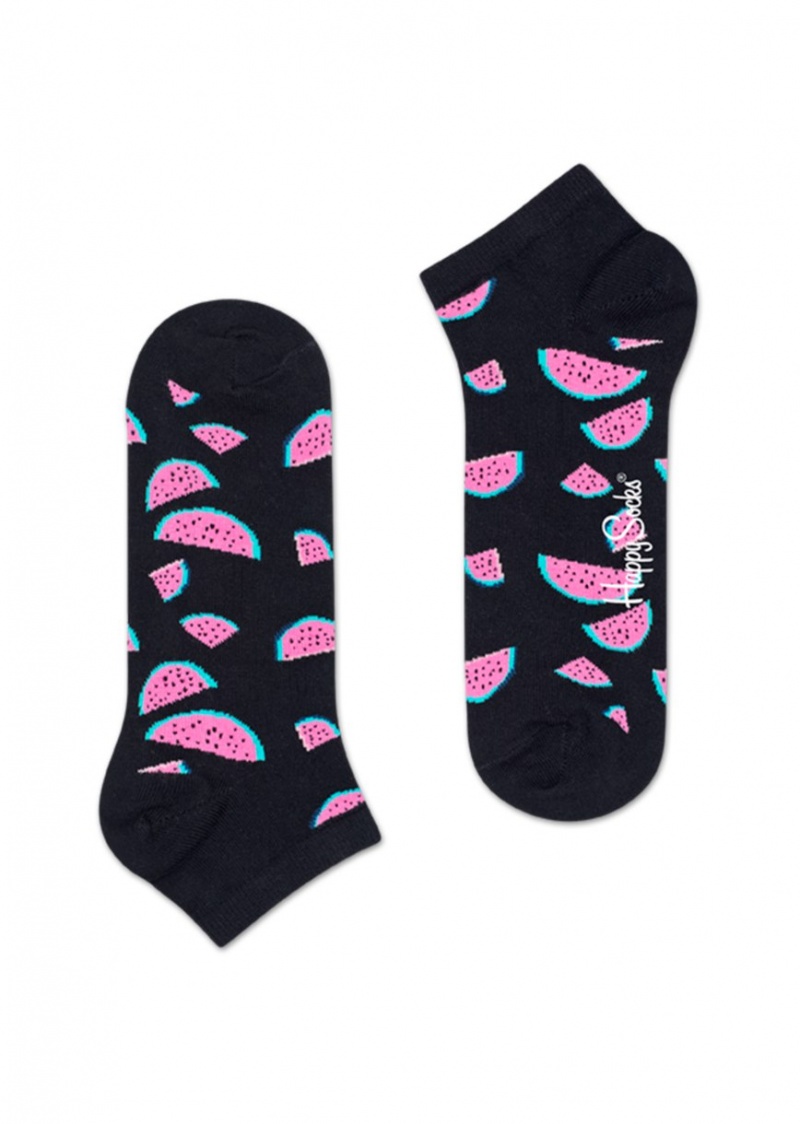 Happy Socks Watermelon Low Socken Unisex Schwarz Rosa | Schweiz 60481BNUZ