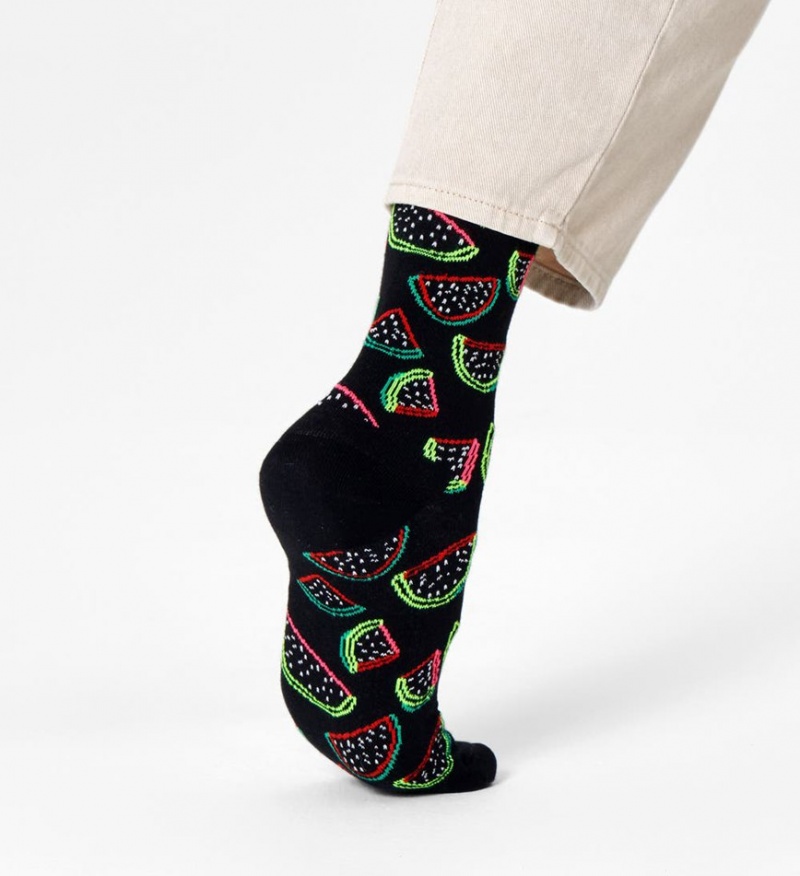 Happy Socks Watermelon Socken Unisex Schwarz | Schweiz 09471KLDM