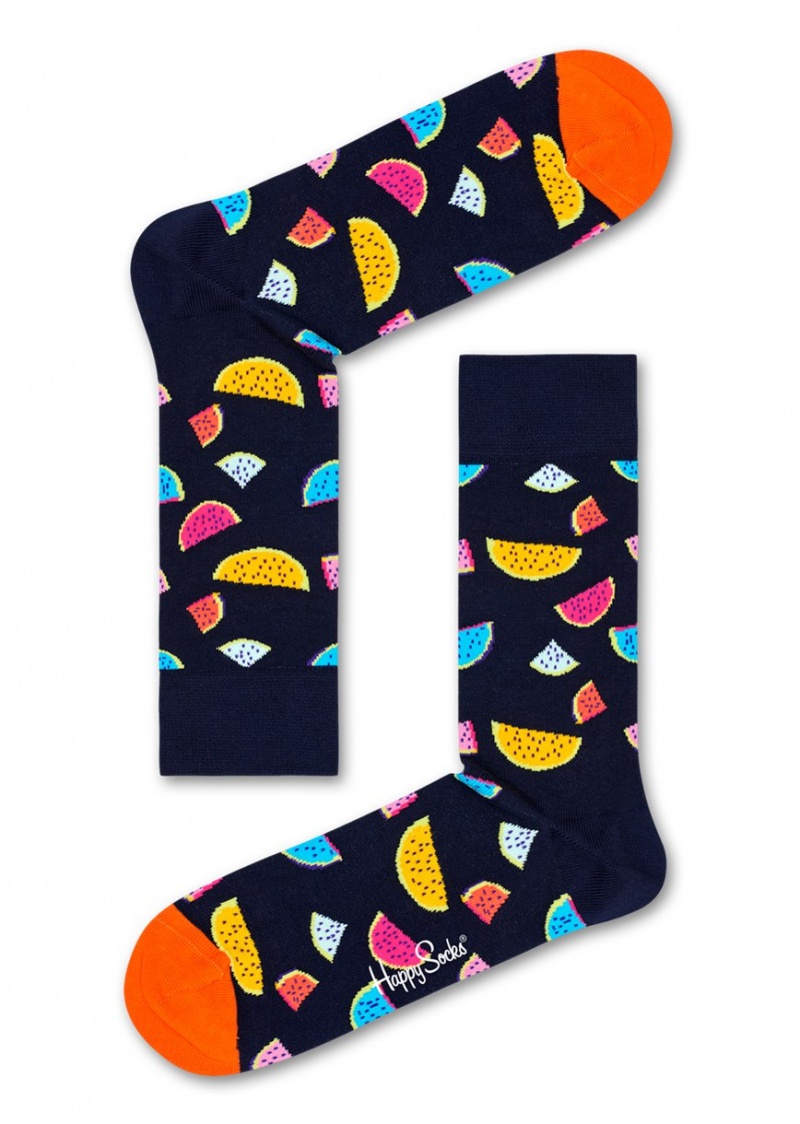 Happy Socks Watermelon Socken Unisex Schwarz | Schweiz 08425EPHD