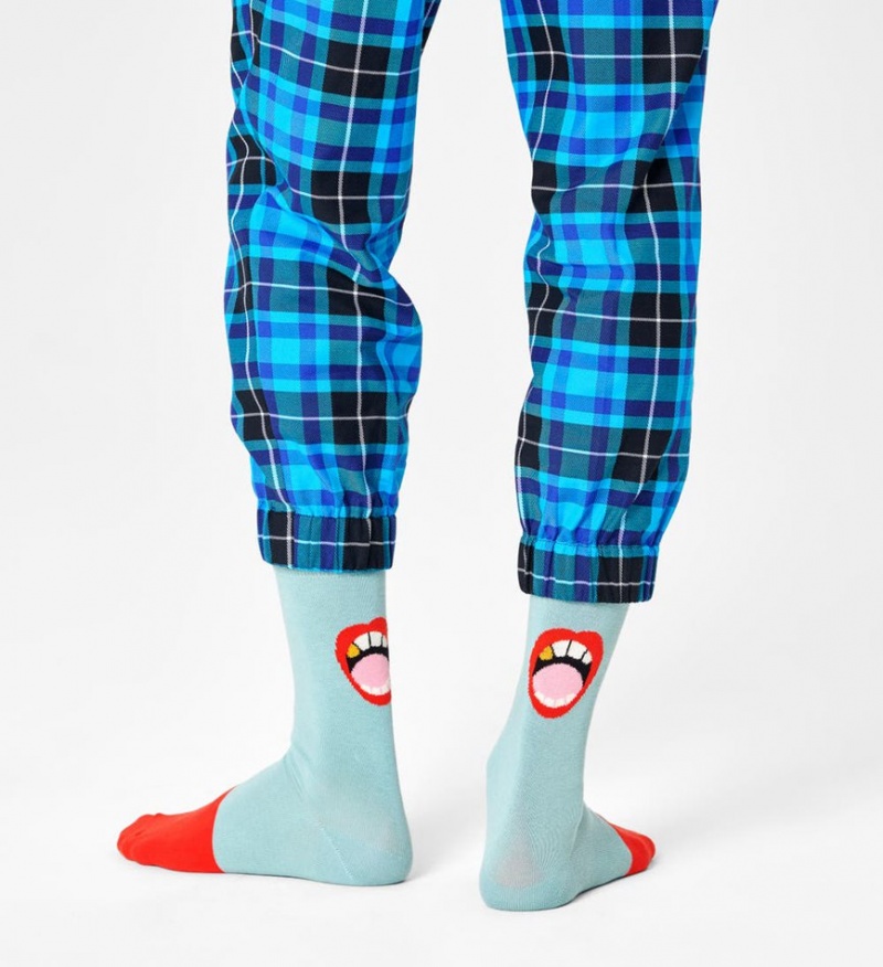 Happy Socks We Need To Talk Socken Unisex Hellblau | Schweiz 71085JNOQ