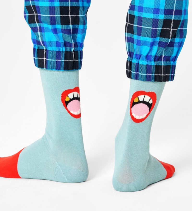 Happy Socks We Need To Talk Socken Unisex Hellblau | Schweiz 71085JNOQ