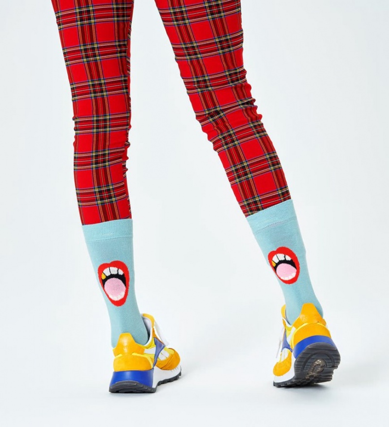 Happy Socks We Need To Talk Socken Unisex Hellblau | Schweiz 71085JNOQ