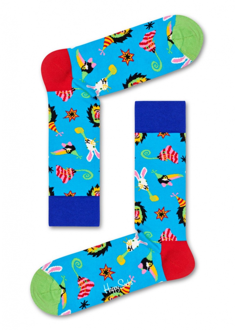 Happy Socks Wild Party Socken Unisex Hellblau | Schweiz 40768TPIU