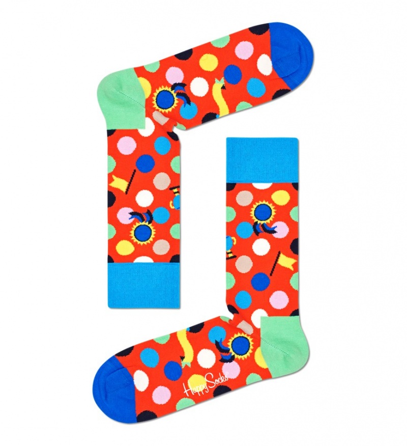 Happy Socks Winner Dot Socken Unisex Dunkelorange | Schweiz 49713PRKA