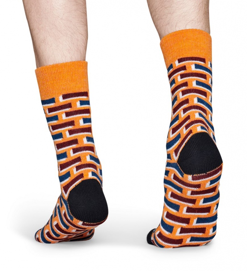 Happy Socks Wolle Brick Socken Unisex Orange | Schweiz 03591AYFL