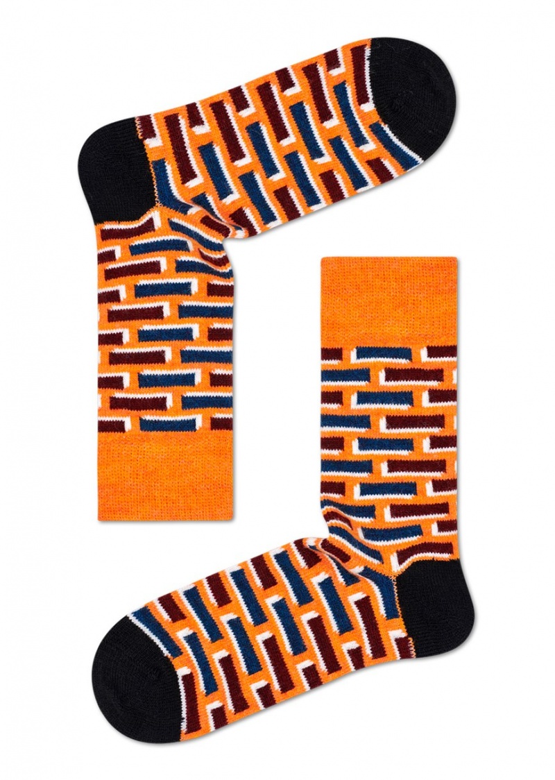 Happy Socks Wolle Brick Socken Unisex Orange | Schweiz 03591AYFL